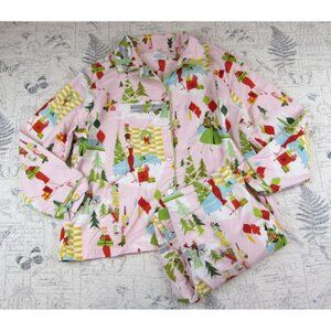 The Cat's Pajamas Merry Modern Flannel Pajamas Mid Century Modern Sz  X Large XL